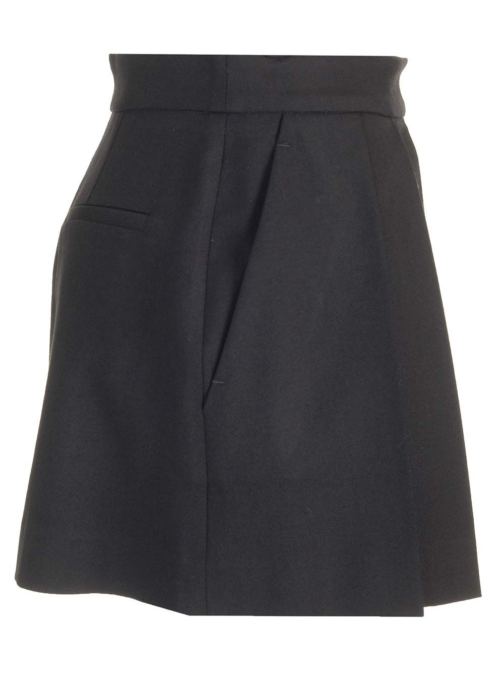 P.A.R.O.S.H. Black Plissè Skirt Skirts - Black | 5b8c3a587d5ddf3733dcbfd54430d4974aa25b76