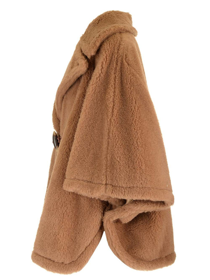 Max Mara Teddy Fabric Cape Coats - Beige | a4c1a8b65a3d9719aa0abcda8b1aa788f96aed5d