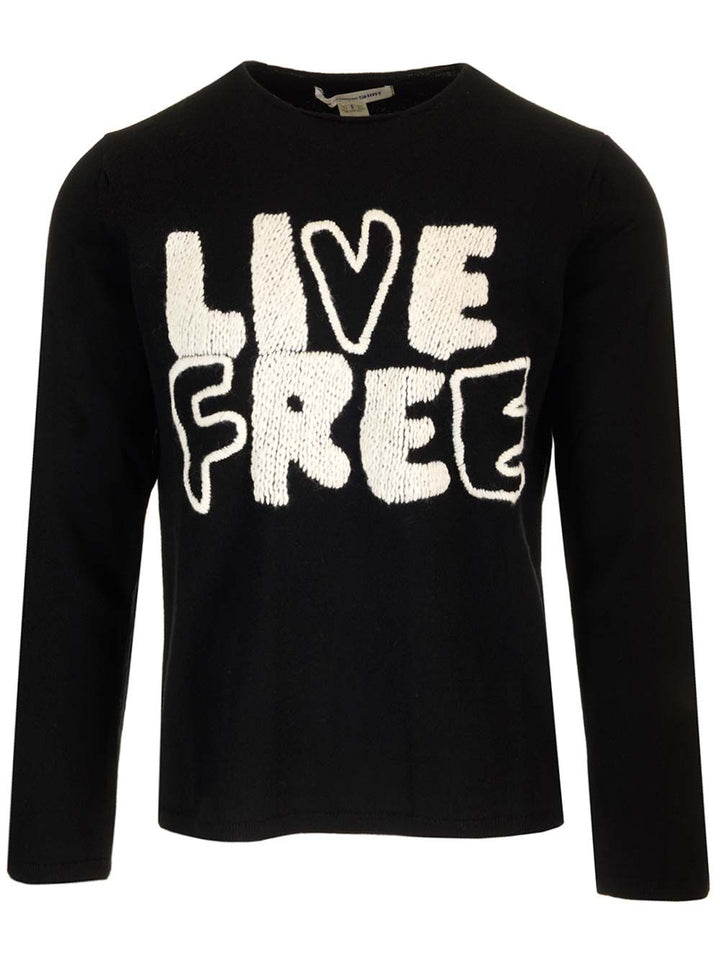 Comme Des GarçOns Shirt Live Free T-Shirt - Black | e41a4c2921f339dd4dcbf6dc1b46e7175b634b78