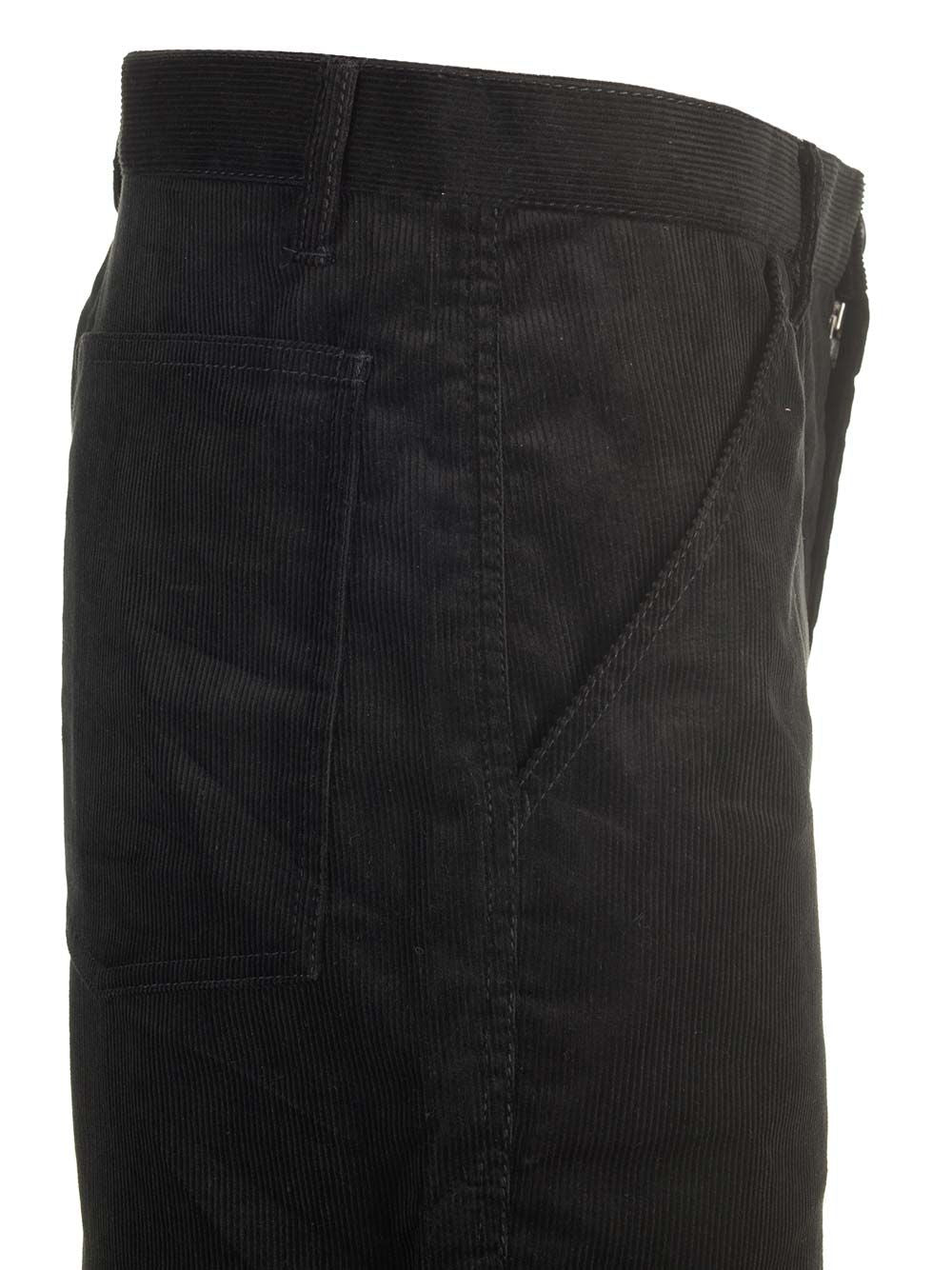 Comme Des GarçOns Shirt Cotton Velvet Trousers - Black | 95a9fe59cadf84557d0b07161c06c00482d34e82