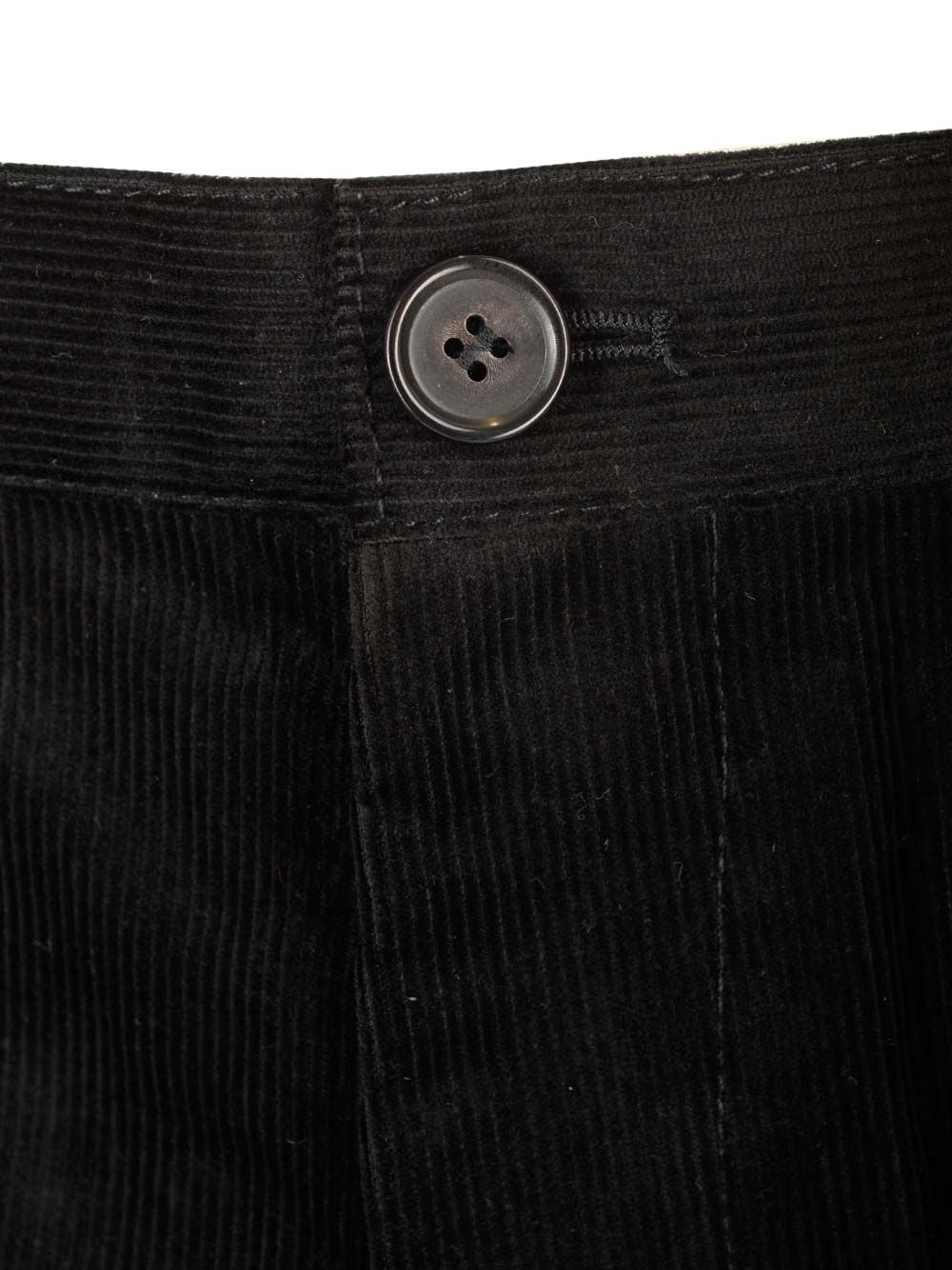 Comme Des GarçOns Shirt Cotton Velvet Trousers - Black | 477314db20ae3e32db6733a951b7ad492b70d977