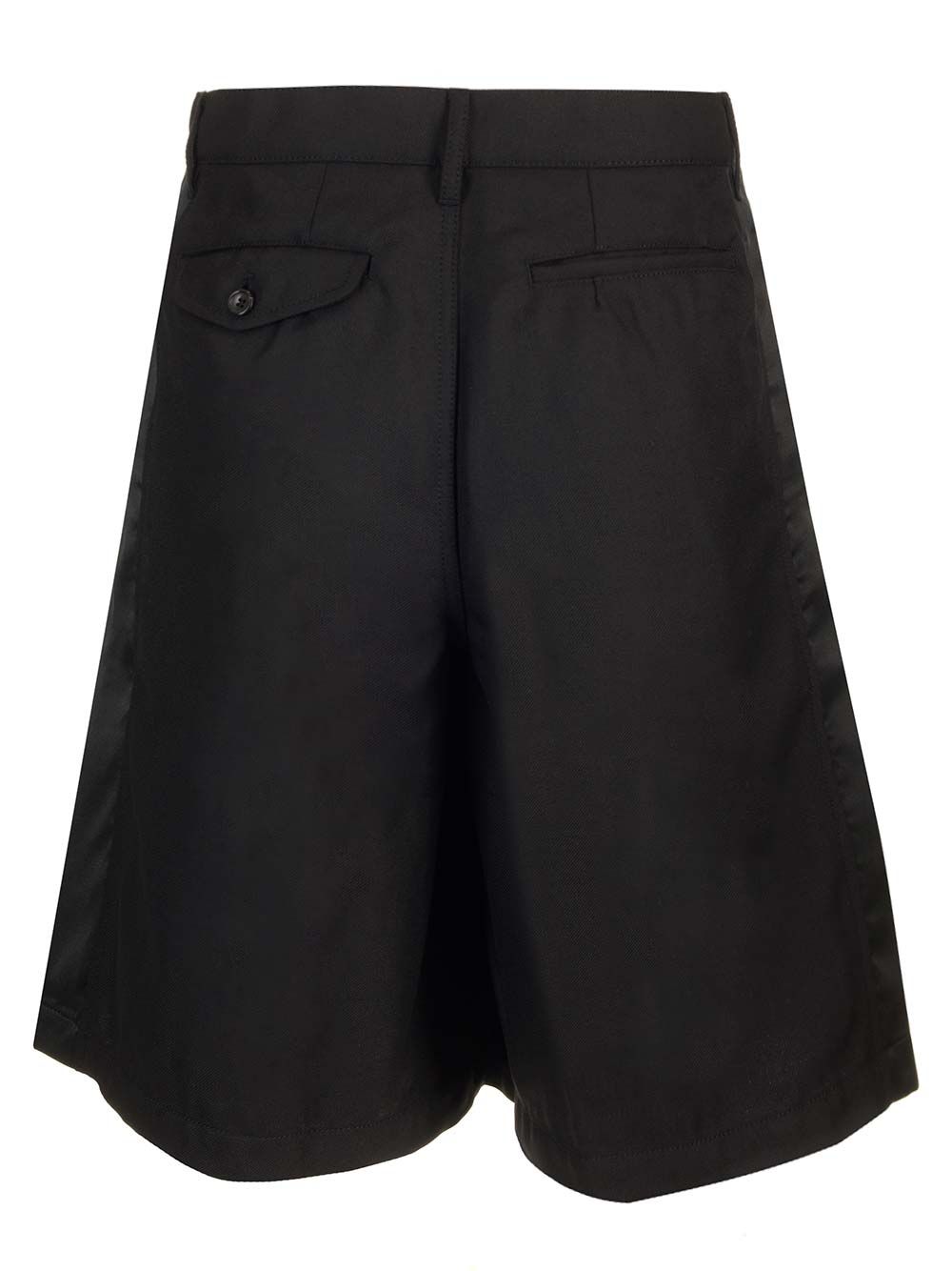 Comme Des GarçOns Shirt Wool Gabardine Shorts Trousers - Black | d982dbf21d52ed0fa2526c7557b05ac17c7f2fb3
