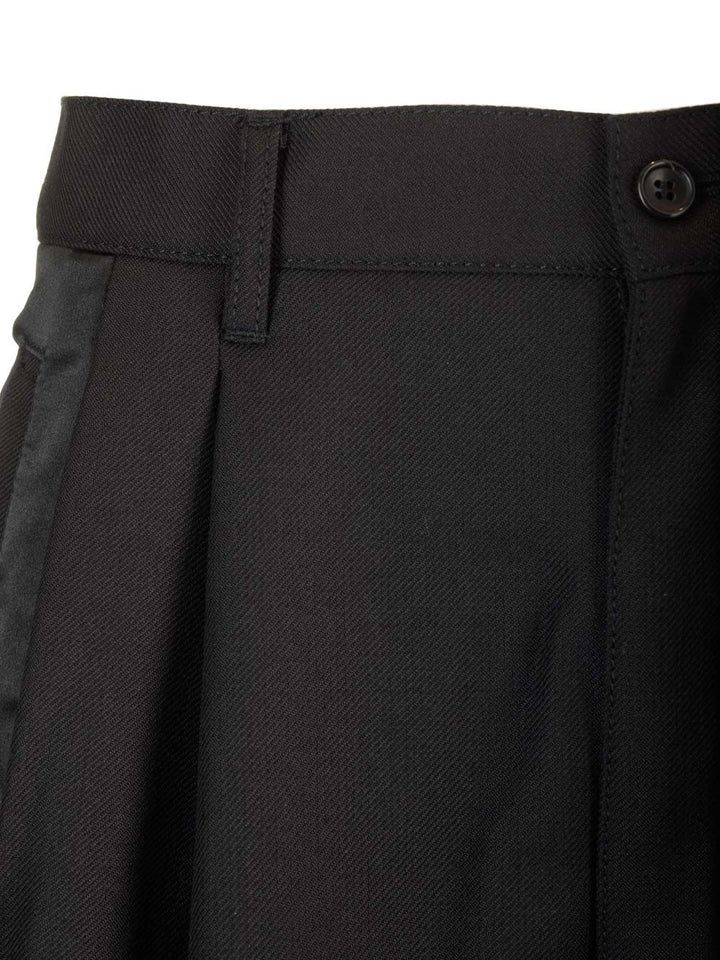 Comme Des GarçOns Shirt Wool Gabardine Shorts Trousers - Black | 7d1bff039ed352198eca2b35f9b06bc0aec5717a
