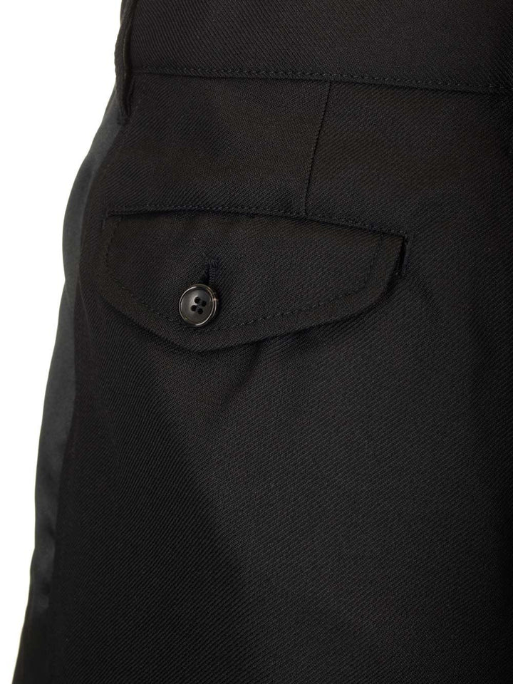 Comme Des GarçOns Shirt Wool Gabardine Shorts Trousers - Black | 79432a44495ac7d1a7b16f3b813a6ac8c398c972