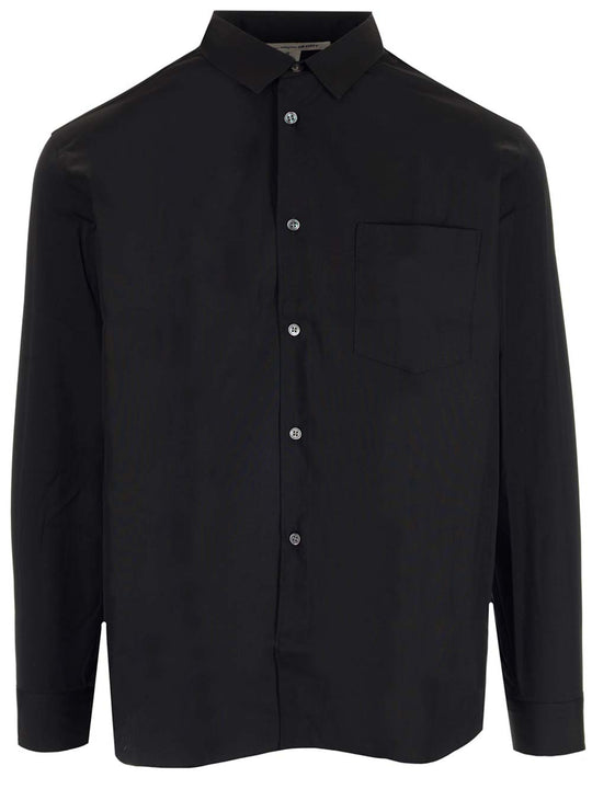 Cotton Poplin Shirt Shirts Black