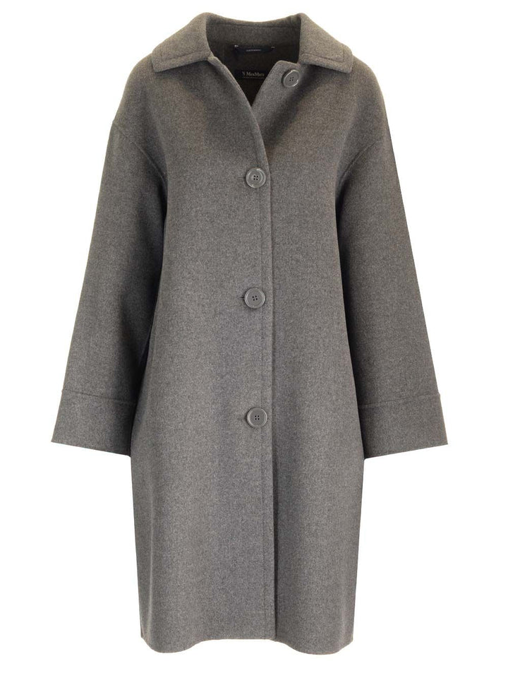 'S Max Mara Wool Midi Coat Coats - Grey | b6a881244de08edd1aba860ee05b67514bc77897