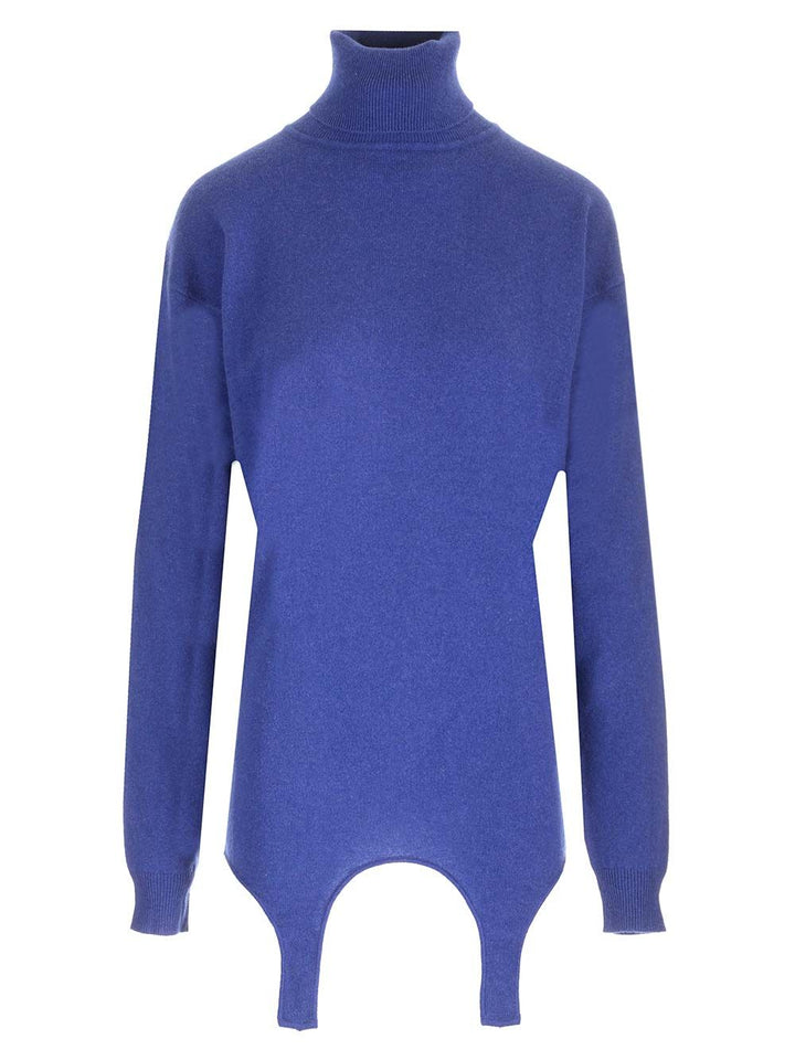 Saint Laurent Cashmere Turtleneck Knitwear - Blue | 22ba8a7f2a6b07cb3687bf1d35edf268d1c321cb