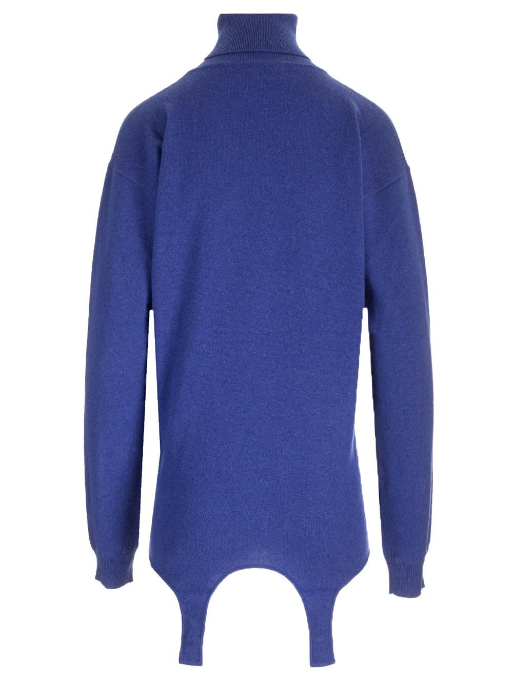 Saint Laurent Cashmere Turtleneck Knitwear - Blue | 024ce1142dde3f367fa37254de045e08af11ea0a