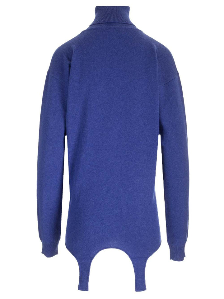 Saint Laurent Cashmere Turtleneck Knitwear - Blue | 024ce1142dde3f367fa37254de045e08af11ea0a