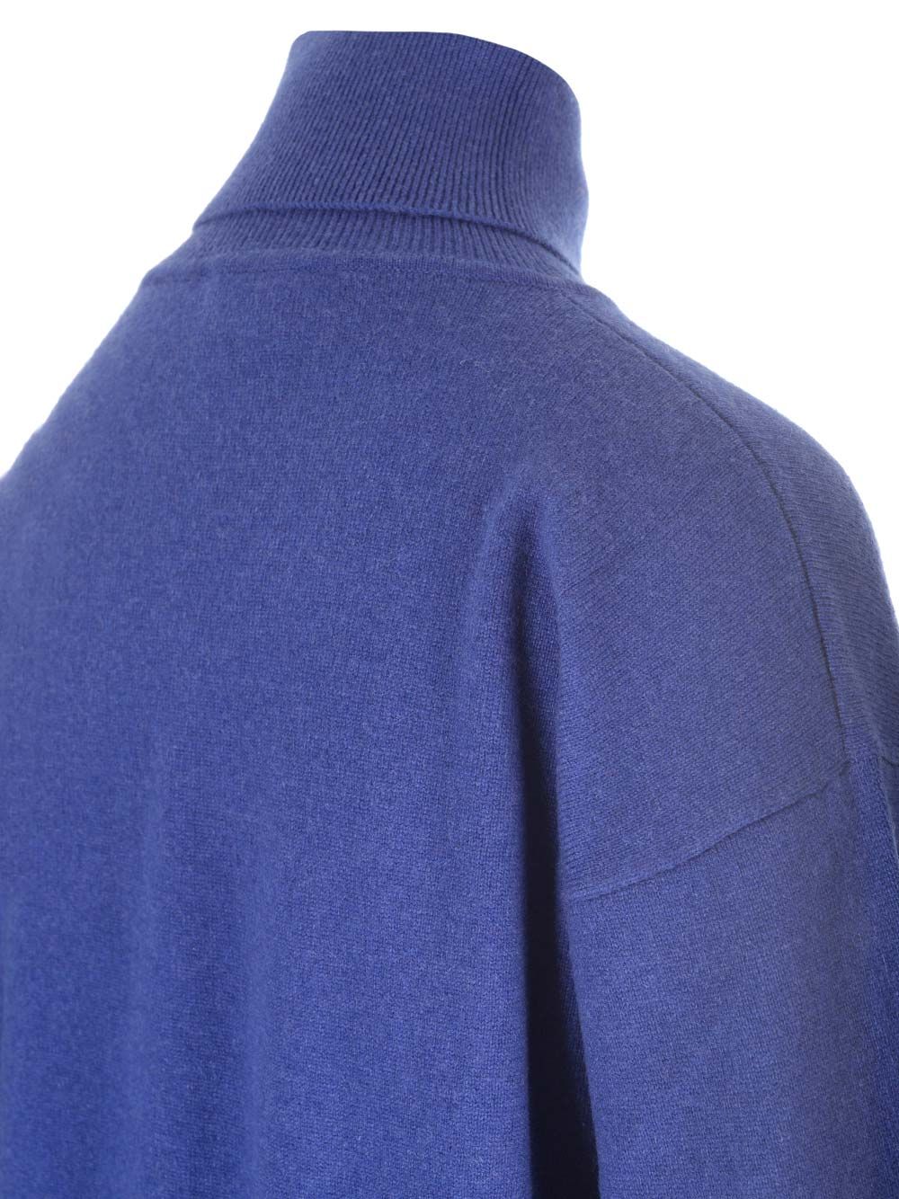 Saint Laurent Cashmere Turtleneck Knitwear - Blue | 1e0f66f8ba713ccbba35c94a3a9e1c5451372ba0