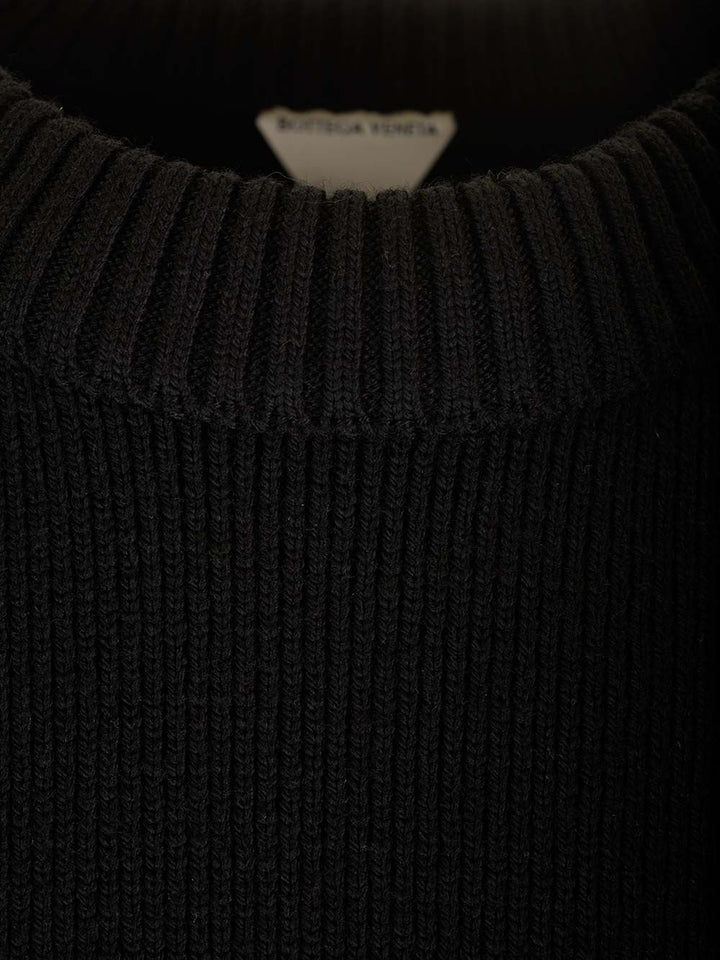 Bottega Veneta Wool Sweater Knitwear - Black | 2d2adf1cce820ace9754afe8ceaacb2adfecf677