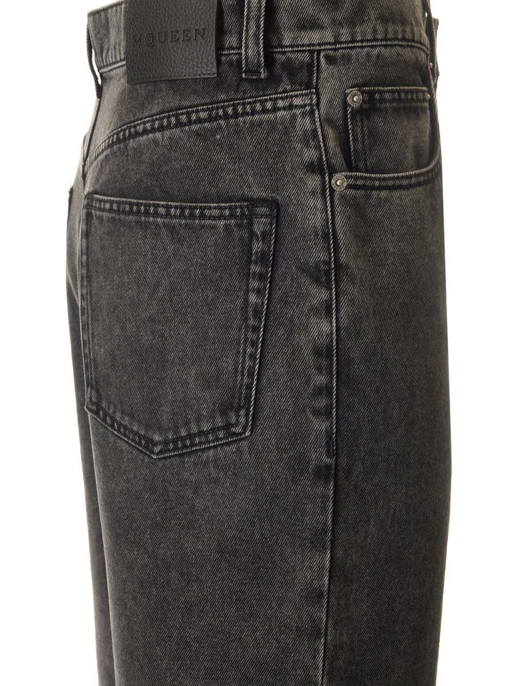 Mcqueen Low Waist Jeans - Black | 5856714eaf193279d64bdb12d69041fc6846848c