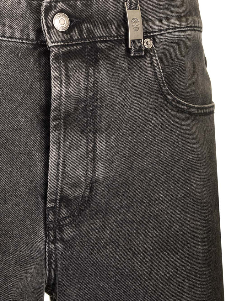 Mcqueen Low Waist Jeans - Black | 94f604069b31686d4a871b57f8ab3756ea8efac1