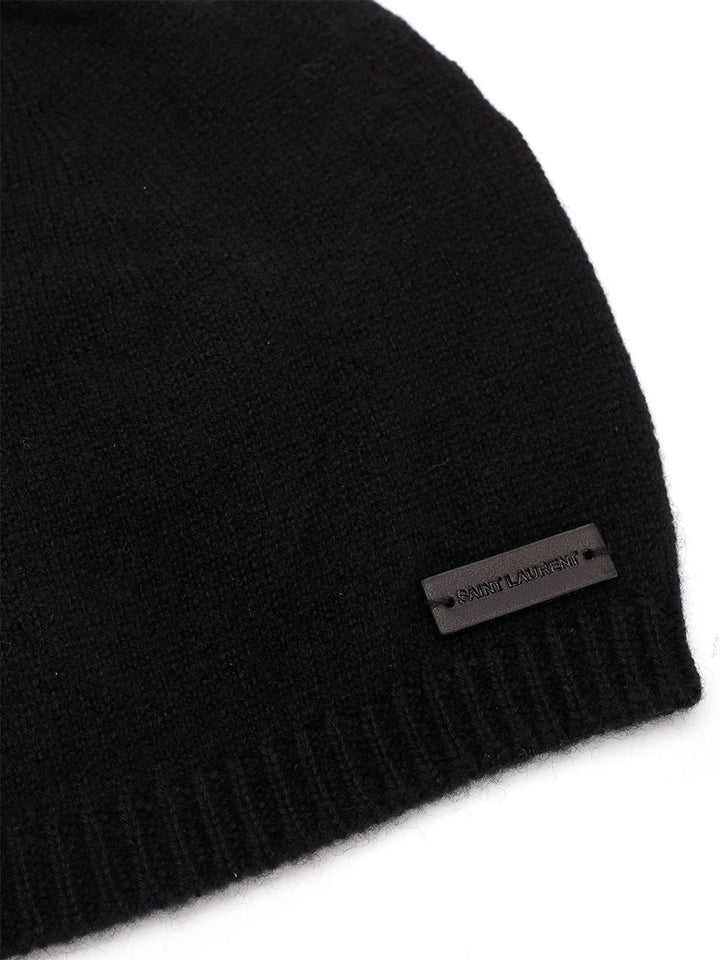 Saint Laurent Black Cashmere Beanie Hats - Black | d7f712caff5a7eb2b4fee76715769cba007ee1d3