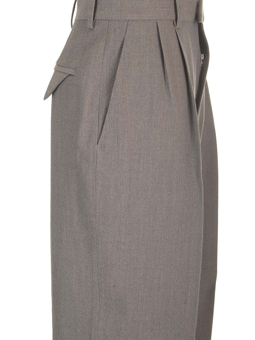 Bottega Veneta Stretch Wool Tricotine Trousers - Grey | 41851a6a891fee4c754eaf88a1450045105d197c
