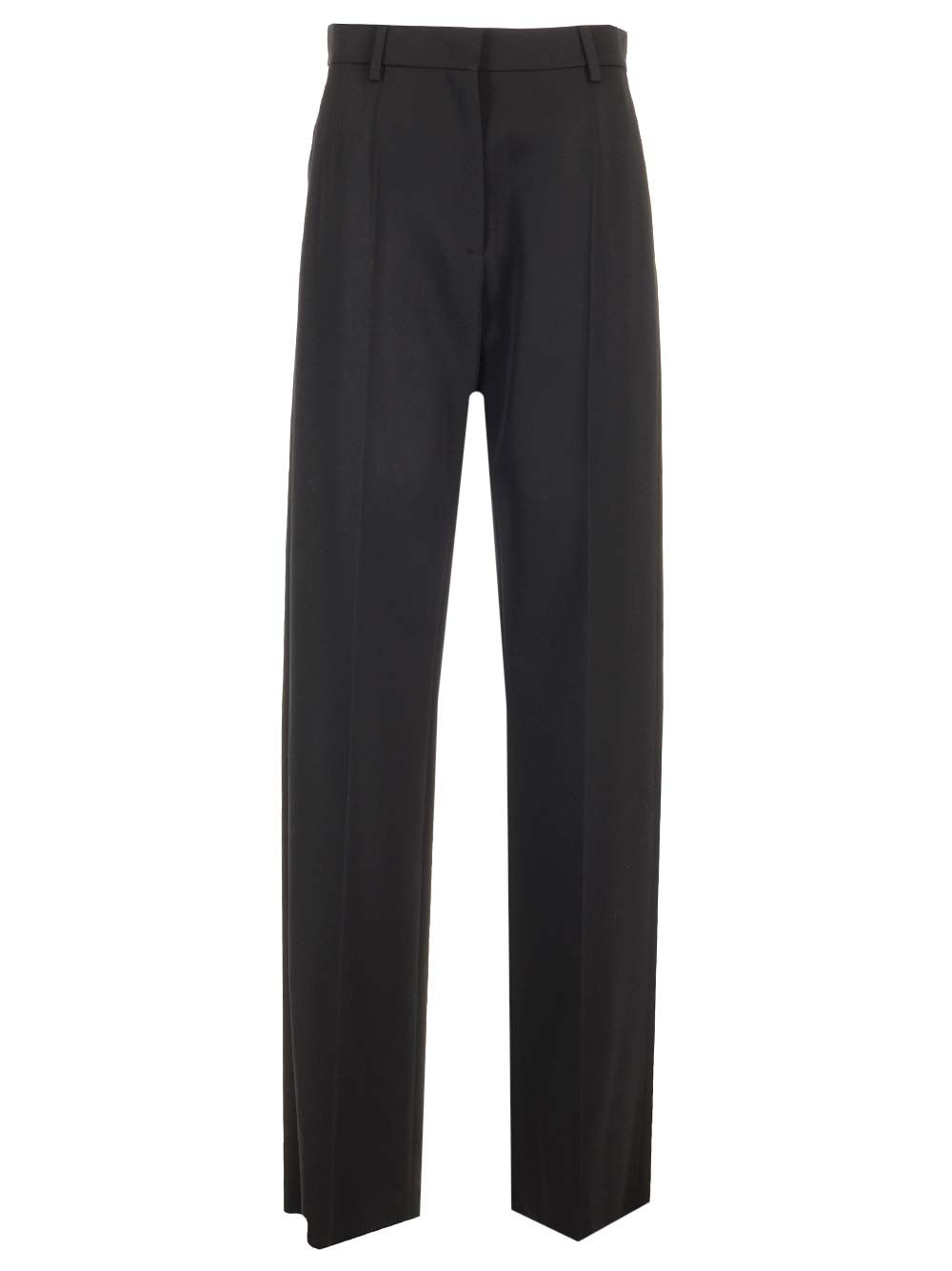 Valentino Garavani Grisaille Wool Trousers - Black | 522a8e05999dbf1e058f7c0f4c6afcbf314f0e47