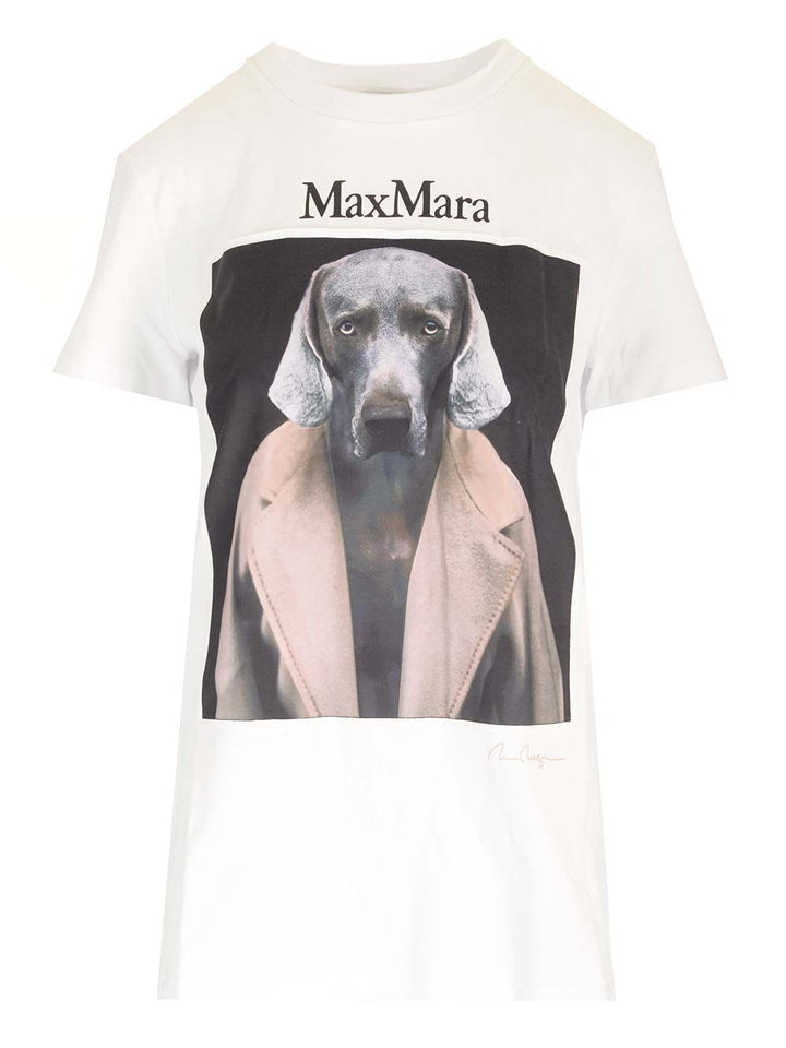 Max Mara Cotton Jersey T-Shirt - White | aa087e045765be6904b074ee3dc3dcfb00f9f553