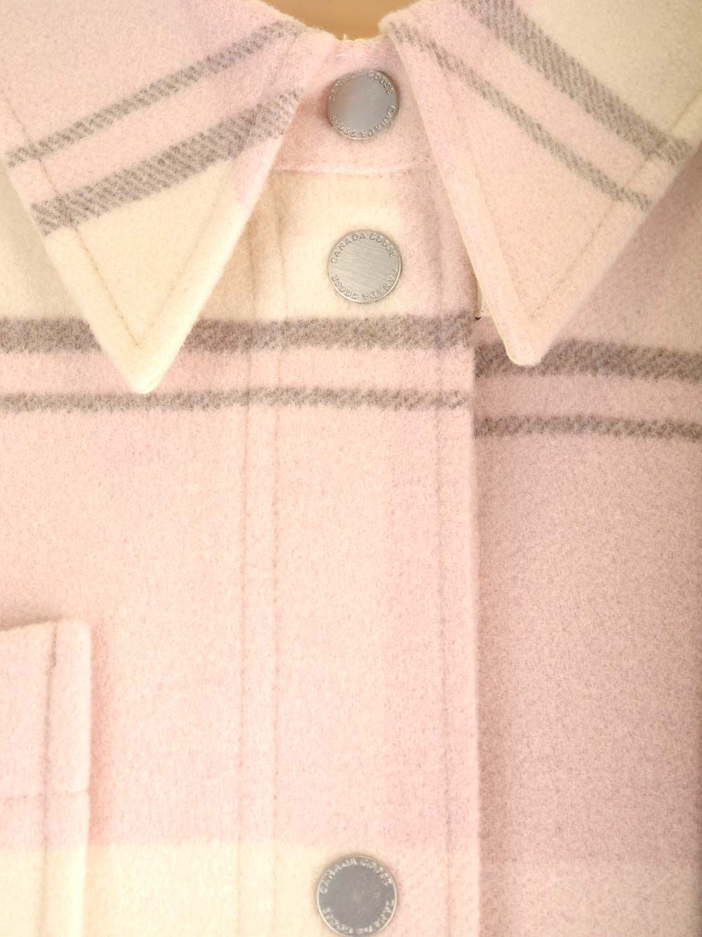 Canada Goose Boxy Fit Flannel Shirt Coats - Rose | 52939e7dc653338950ad36155aea5155fefc864c