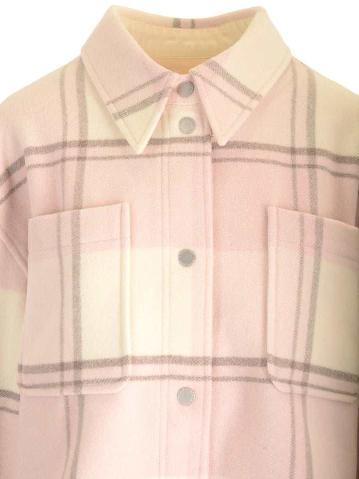 Canada Goose Boxy Fit Flannel Shirt Coats - Rose | b9bebc66878fc492cb4f76994c3e3d8ac7c0899d