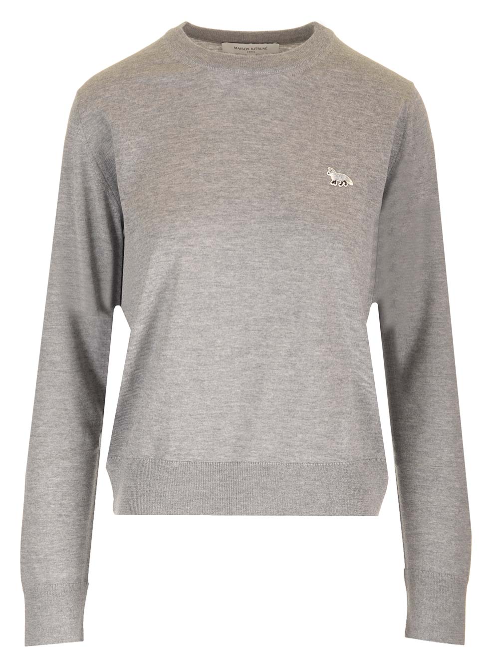 Maison KitsunÉ Regular Fit Jumper Knitwear - Grey | 19d4de54b09a1b76aa7d797ecb9dd29790cee10d