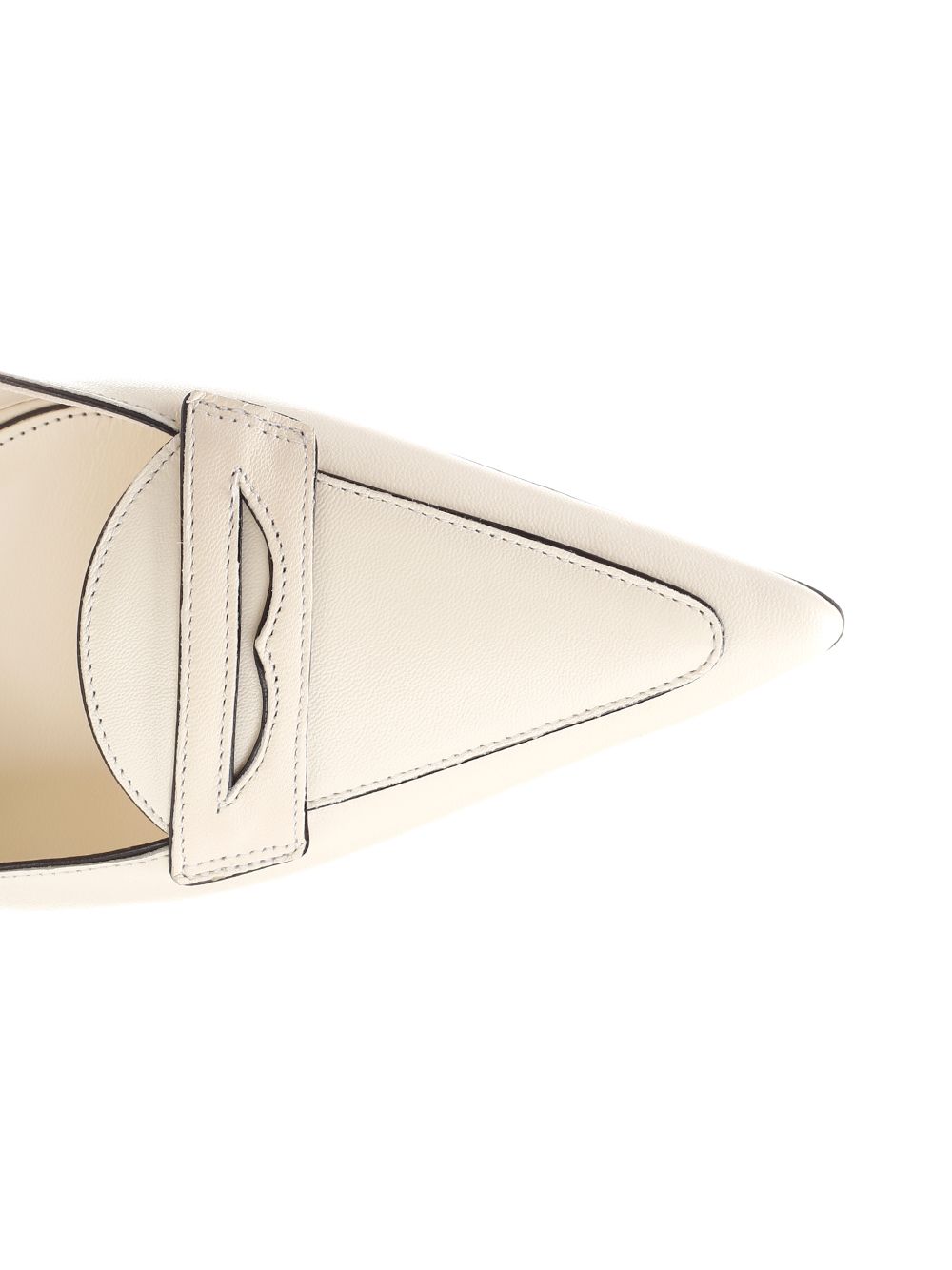 Valentino Garavani Loafer Sling Back Pumps - White | c1c5fbe95650dcef8776182809209c706afca48e