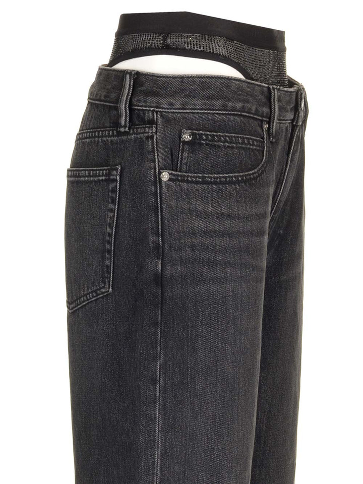 Alexander Wang Straight Leg Jeans - Grey | 863b4b4c594a144636e12bb069347e4240cc7a6e