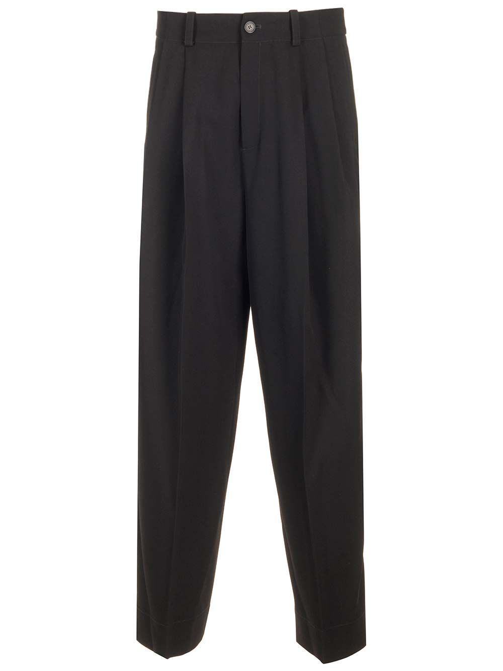 Off-White Virgin Wool Trousers - Black | 74584f04c8df7aa76ef7223e17435d1313ef9bfd