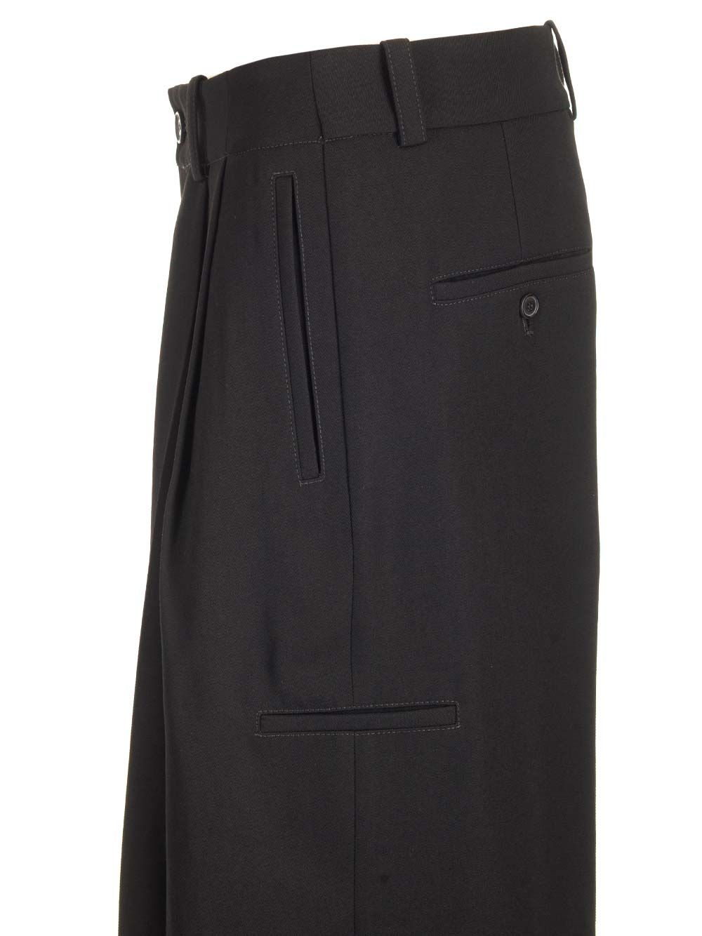Off-White Virgin Wool Trousers - Black | 6f282d4b81decf98a4ea5a46f5d733766ee26de8