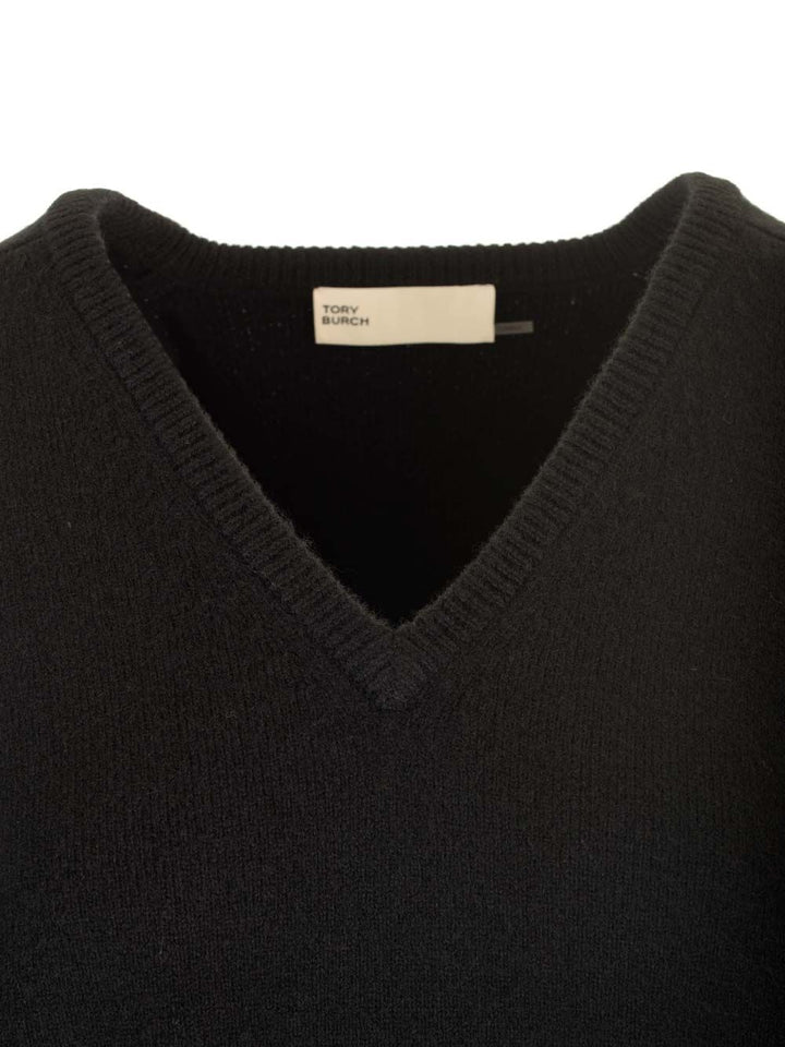 Tory Burch Relaxed Fit Sweater Knitwear - Black | 9459be8b24d9a6910c8f01ecfa81821385117c01