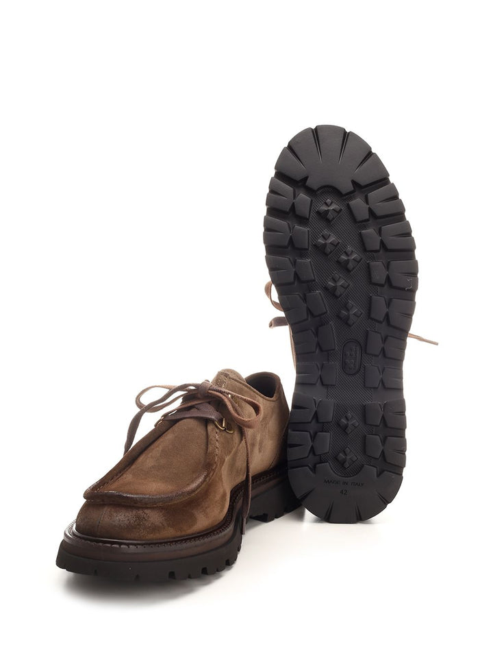 Corvari Suede Tank Paraboot Lace-Up Shoes - Brown | 732f4912cf965b085ee7ce42987df0253a945307