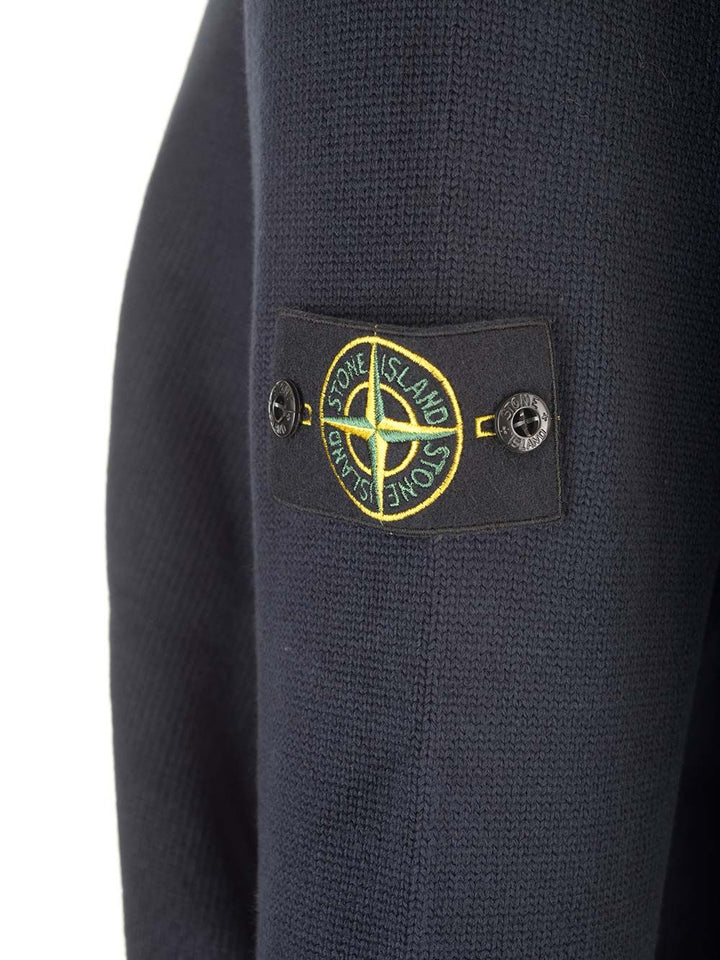 Stone Island Winter Cotton Crewneck Sweater Knitwear - Blue | aac009fa72ed08b39c8fcf1e81212d8497ce03b4