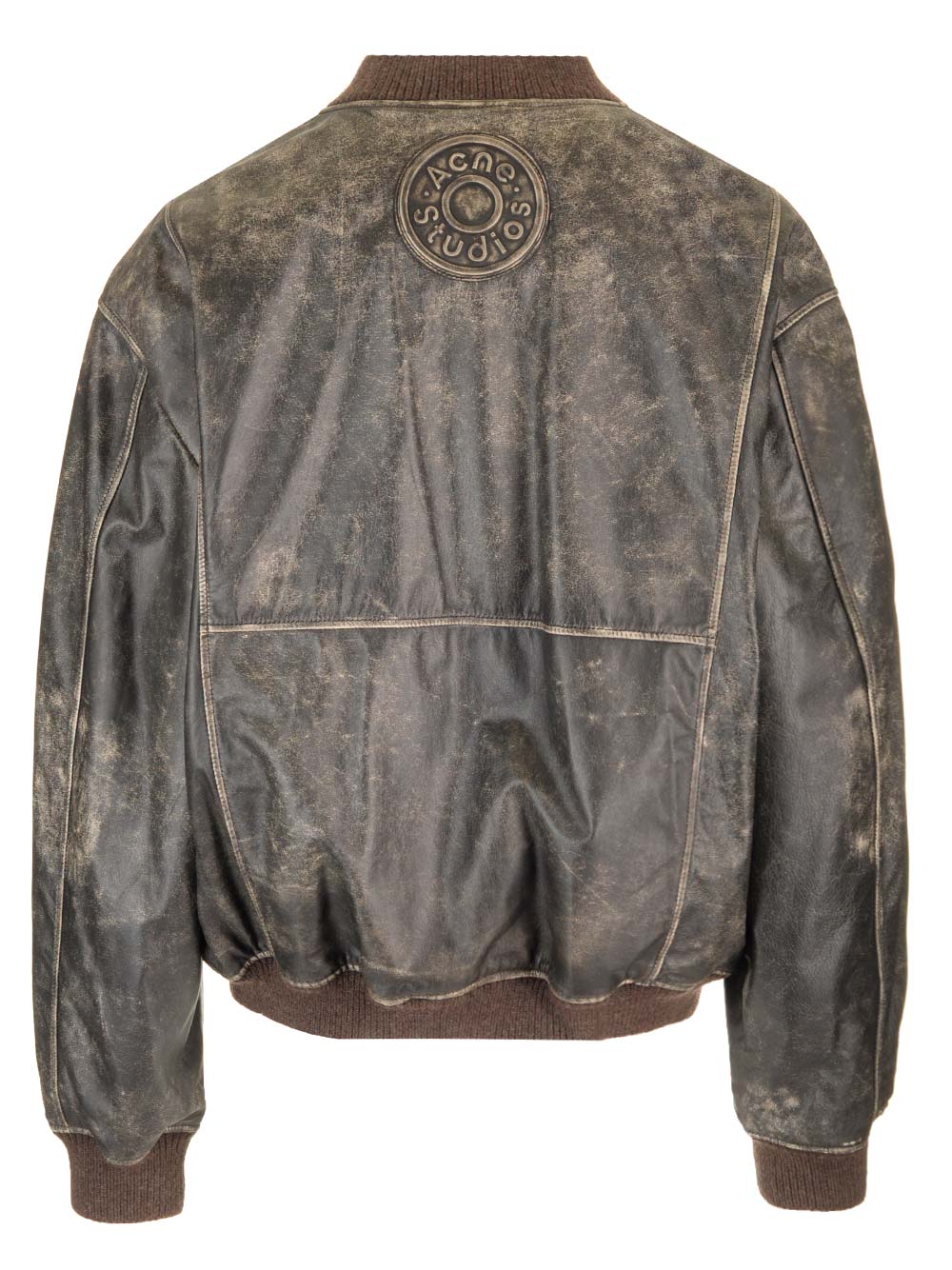 Acne Studios Leather Bomber Jacket Jackets - Black | 4e87826b5abda458b86ee5d0e565356d1d607a5a