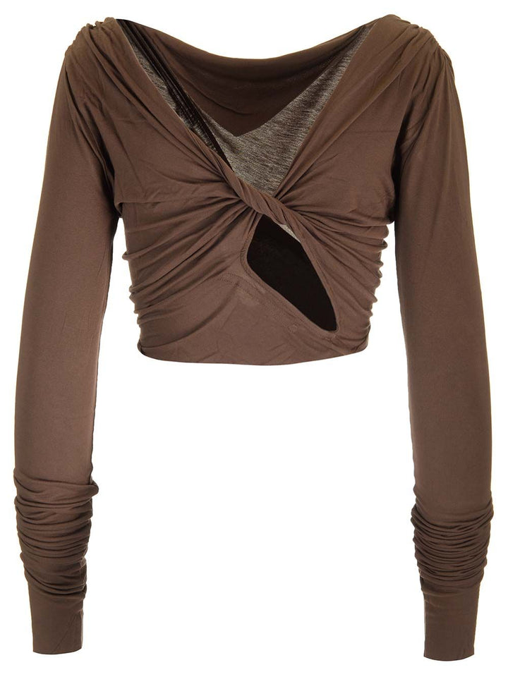 Rick Owens Lilies Jade Tops - Brown | 4d7a12f03d19fb483418313b3d9411b05e23d1d0
