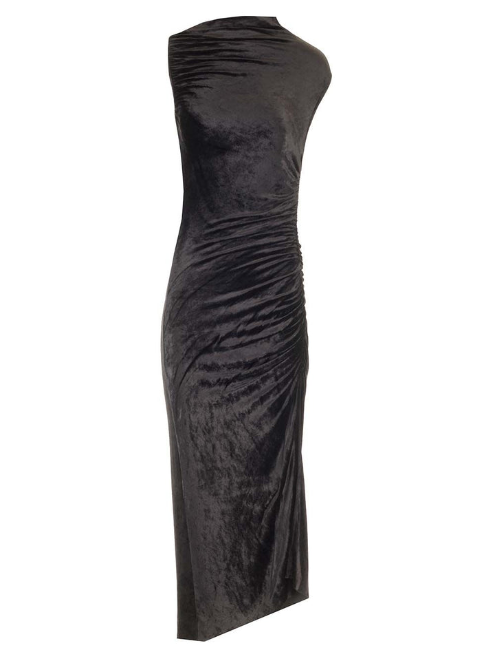 Rick Owens Lilies Velvet Dress Dresses - Black | d8dd219fc96a5011de1d5c8b3e39e94816cbdeac