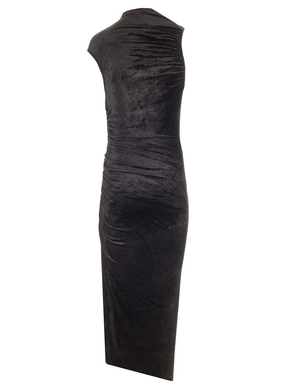Rick Owens Lilies Velvet Dress Dresses - Black | d59174ffb404c63942f9f89b983bc8682e2850b8