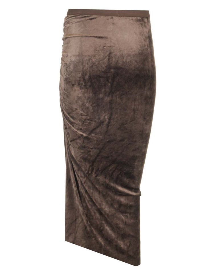 Rick Owens Lilies Svita Skirts - Brown | 31186e407e6a96339d214d2093b87d1f6f211f6c