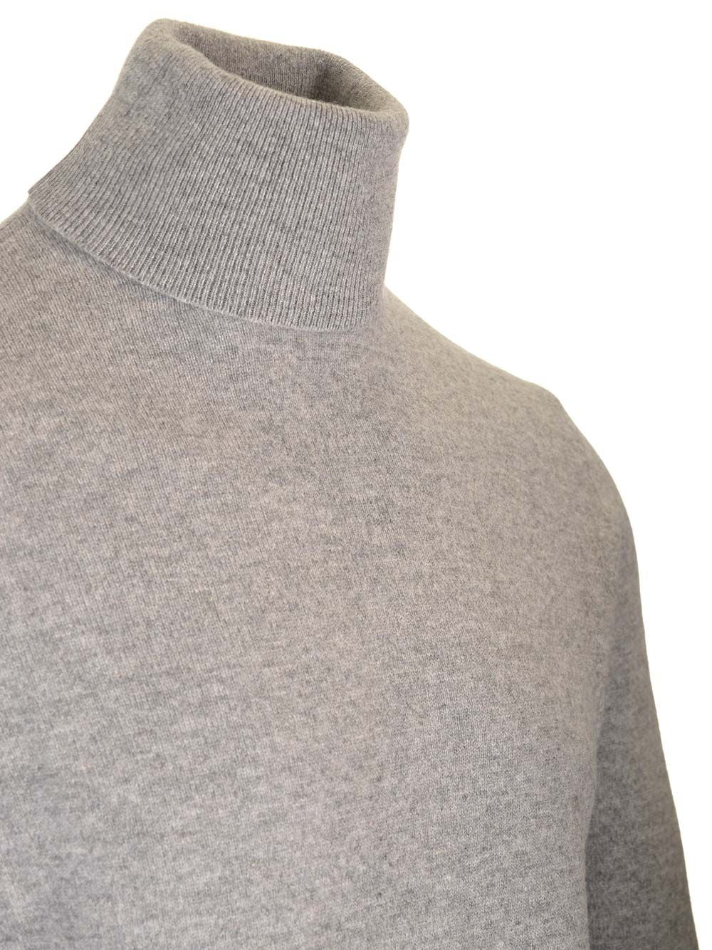 Al Duca D'Aosta Cashmere Turtleneck Knitwear - Grey | 605072634a8d3ac602ec934639cbb11777d6cf64