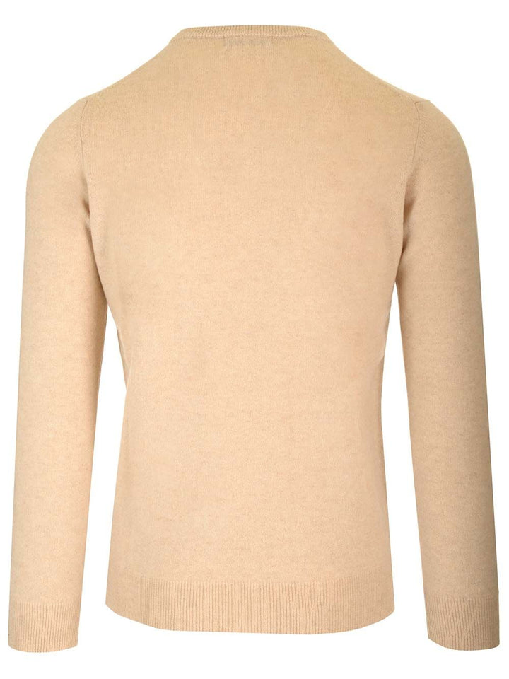 Al Duca D'Aosta Cashmere Crewneck Sweater Knitwear - Beige | 66637771dad6ee09055884dacfa8d7c7604487cb