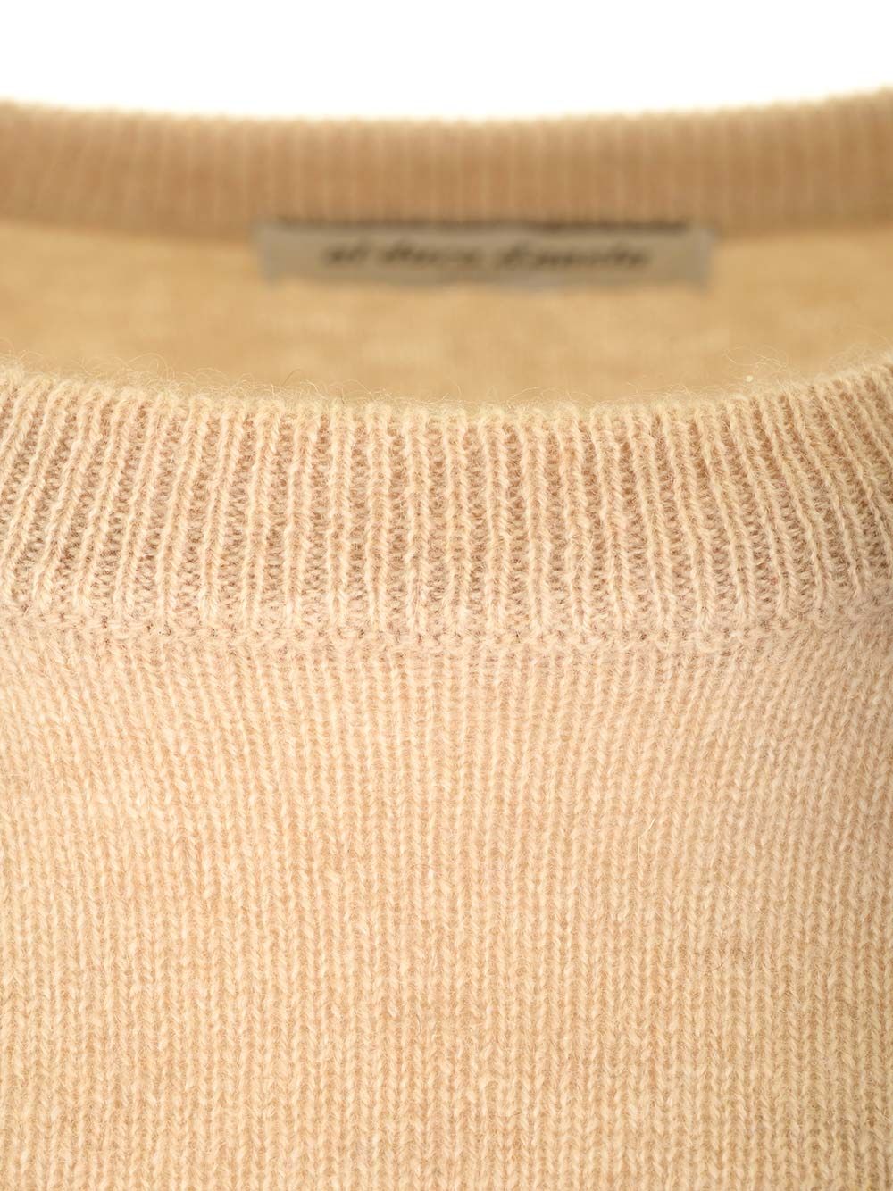 Al Duca D'Aosta Cashmere Crewneck Sweater Knitwear - Beige | e3ae5dc1362d366e03c3cabb647dd3d77ab5f17a