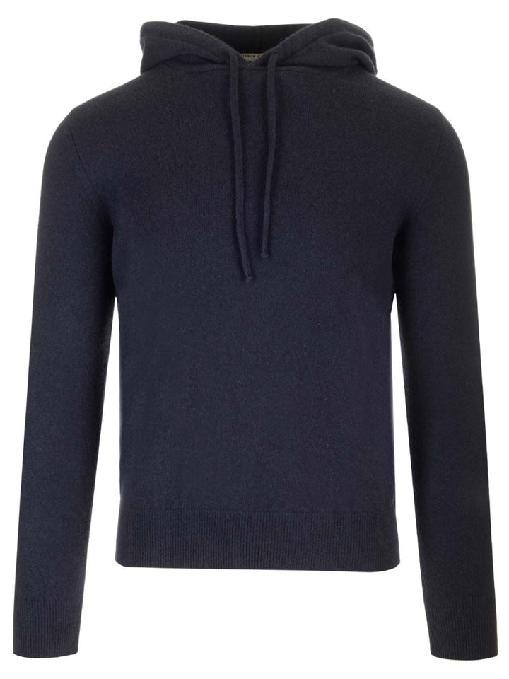 Al Duca D'Aosta Felpa Cappuccio Cachemire Knitwear - Blue | eb154672b4a0fcd014b80c46d51ce87bcfbe8f4c