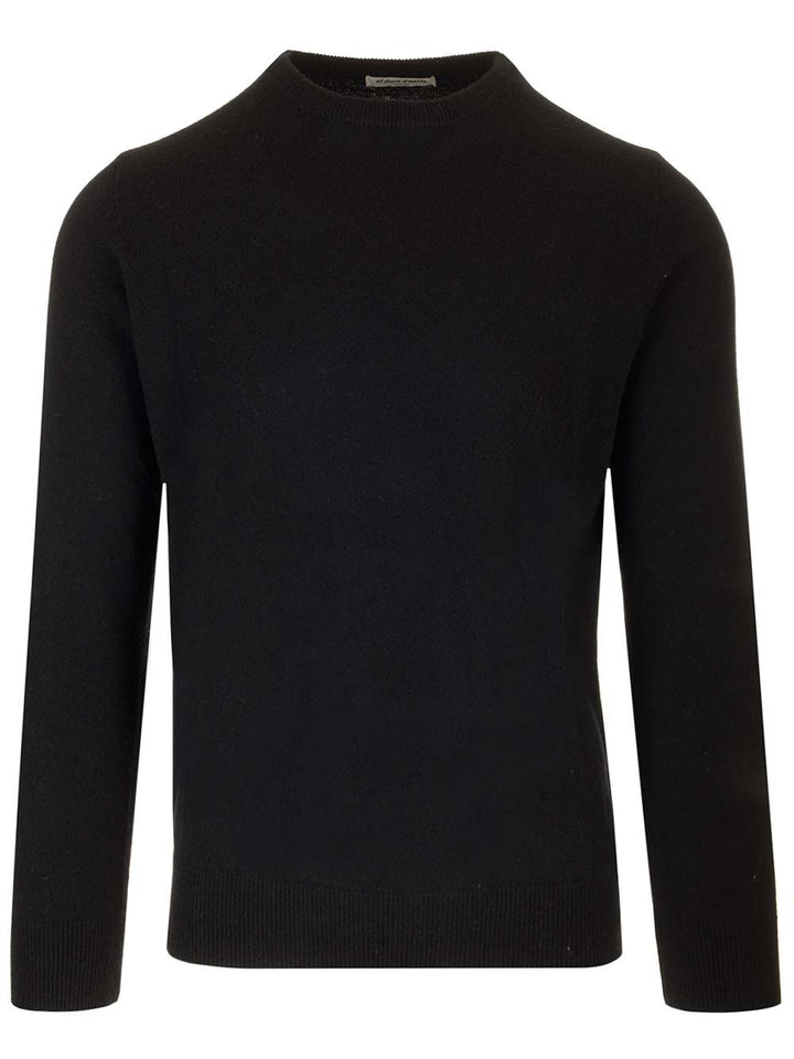 Al Duca D'Aosta Cashmere Crewneck Sweater Knitwear - Black | 08809ef9bc7b35109b079a566006daacbc2788ec