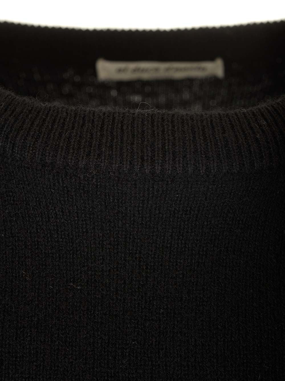 Al Duca D'Aosta Cashmere Crewneck Sweater Knitwear - Black | 4dd5502ac80a1fa789723e6930d38fa88060d6ca