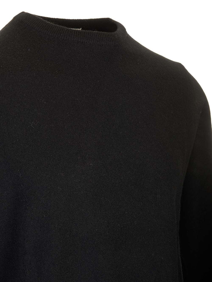 Al Duca D'Aosta Cashmere Crewneck Sweater Knitwear - Black | d814d234ecbce23787966331fa1588fa22af1363