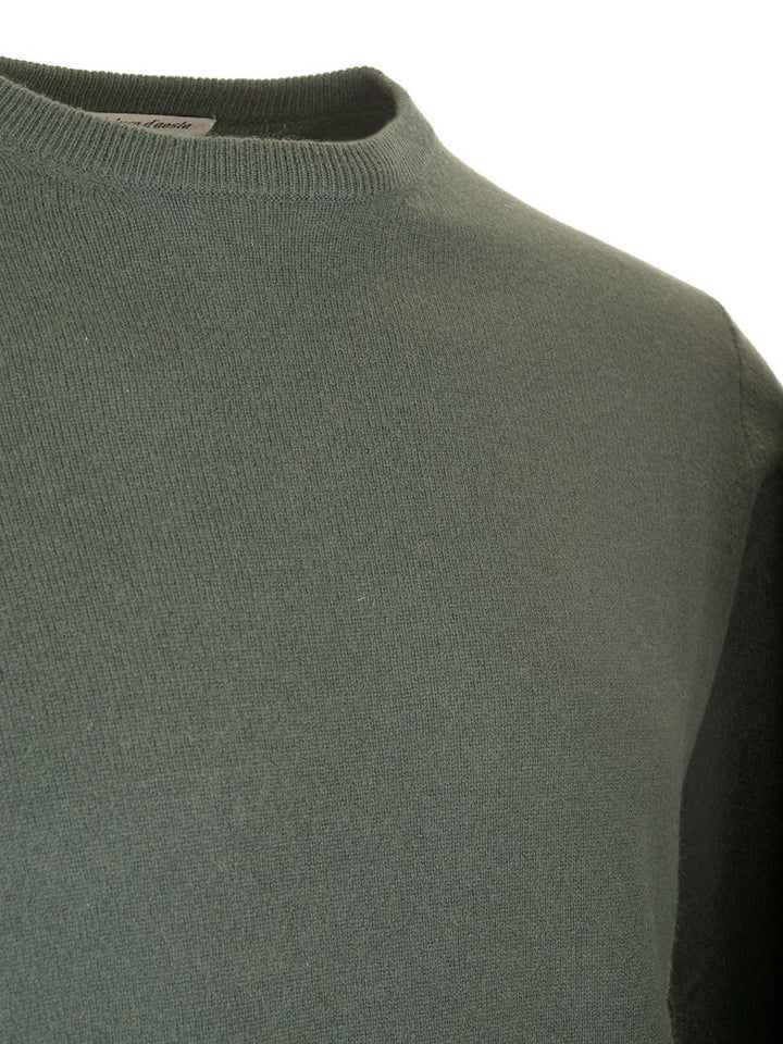 Al Duca D'Aosta Cashmere Crewneck Sweater Knitwear - Green | 1bdf5db8ed9d578b15a6e73ea2357f504e43d185