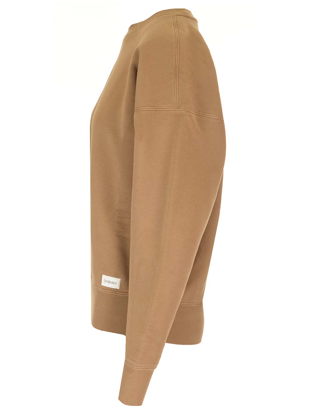 Saint Laurent Crewneck Sweatshirt Knitwear - Brown | 18e6b4e1a4c8b2688cc6ed5f32d69262a6663b09