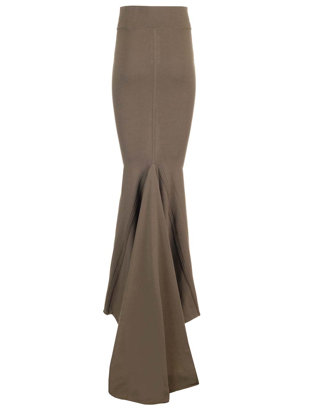 Rick Owens Taupe Knit Midi Skirt Skirts - Brown | 47cb1b8c1d48712889fa954a0258ded239d2dc85