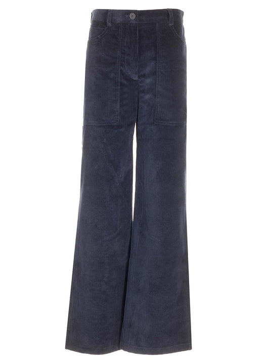 Corduroy Trousers Blue
