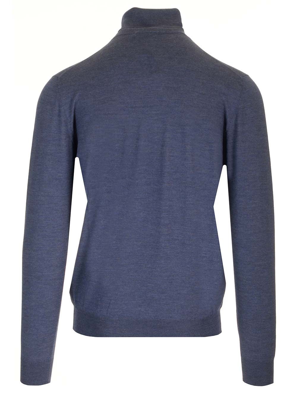 Mauro Ottaviani Wool Turtleneck Knitwear - Blue | 0576848946694a37f9f63218a64a8027303f1349