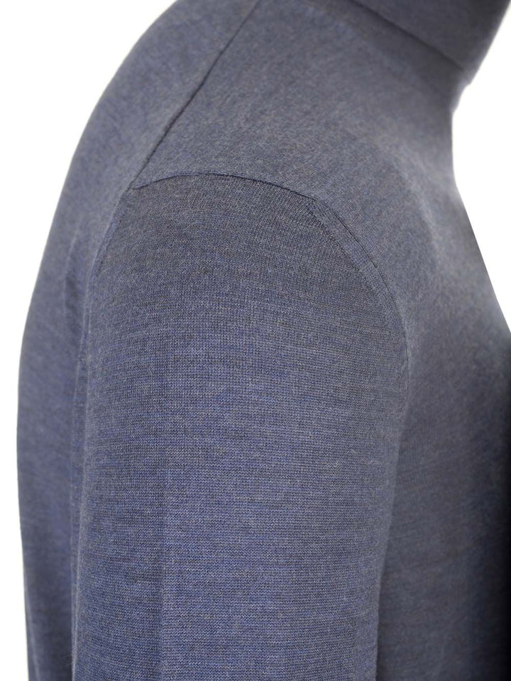 Mauro Ottaviani Wool Turtleneck Knitwear - Blue | 5026a2645cf89e55935b745b1dc4b4e78f92ba98
