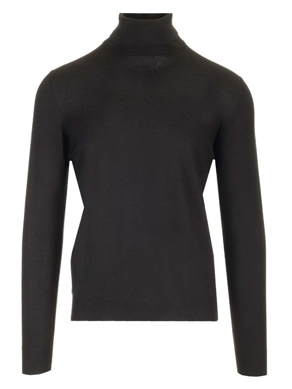 Wool Turtleneck Knitwear Black